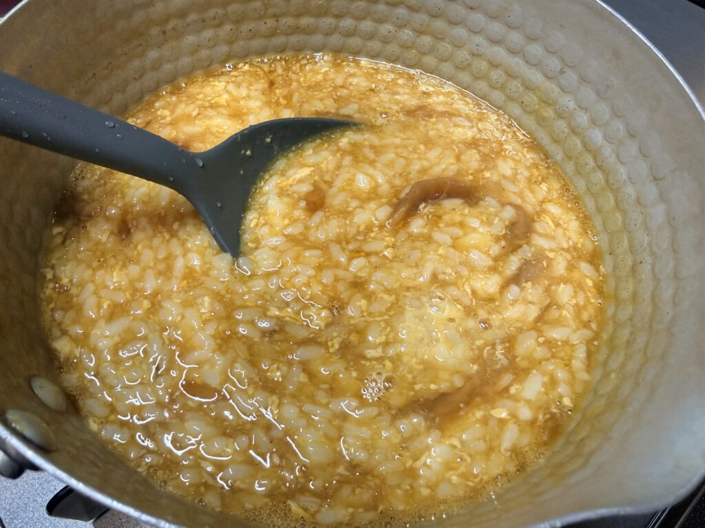 六宝の残りをアレンジ