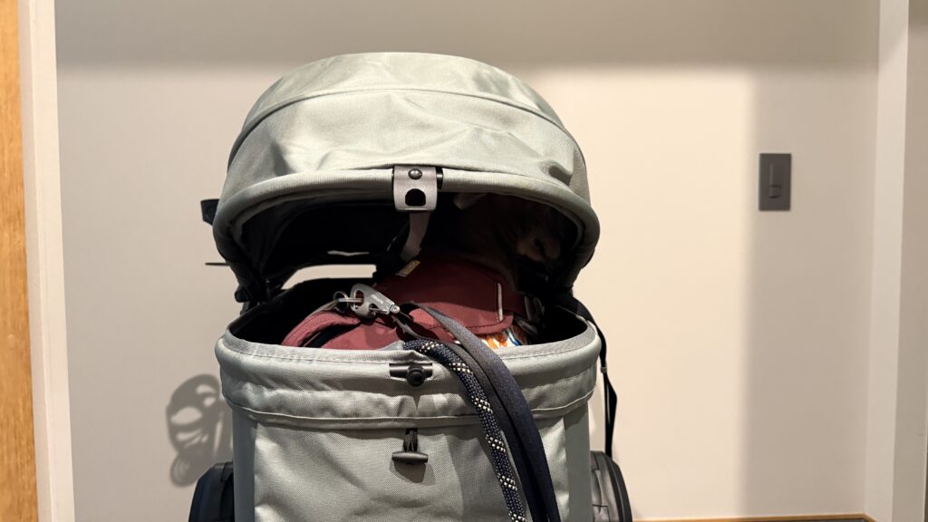 SwiftCart（abaskdesign）に２頭のイタグレを乗せてカバーを閉めている