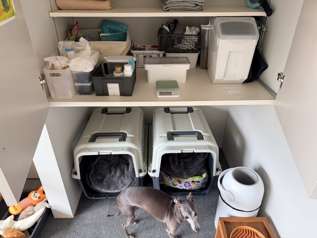 犬用品の収納
