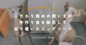 モグワンをレビューするイタグレ飼い主｜てんかんと穀物アレルギーの愛犬に選んだドッグフード
