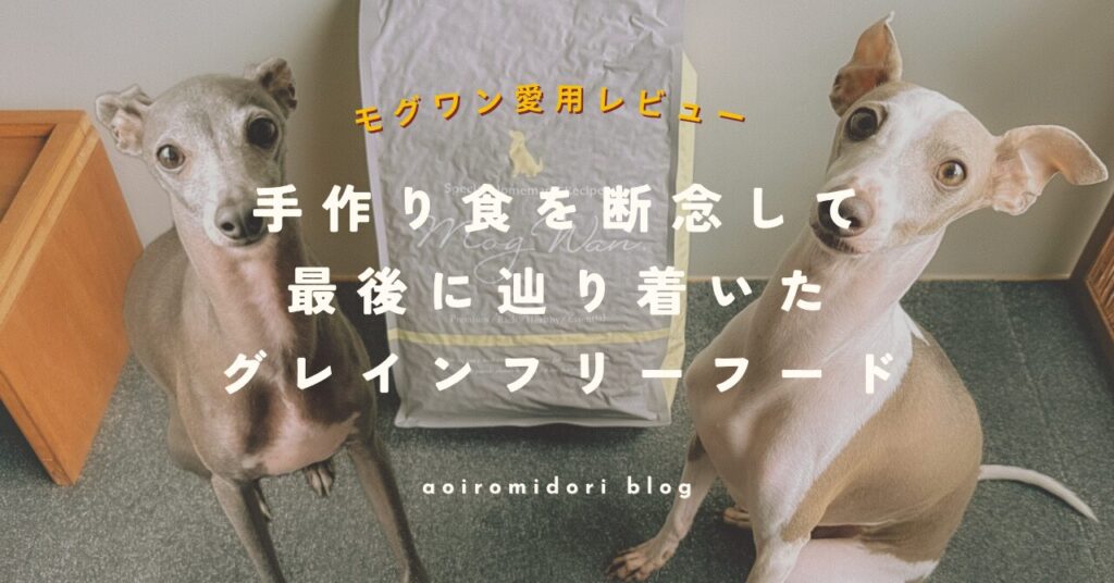モグワンをレビューするイタグレ飼い主｜てんかんと穀物アレルギーの愛犬に選んだドッグフード