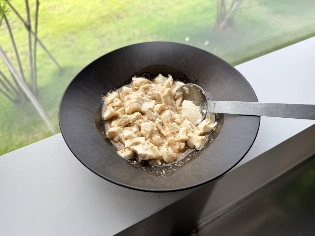 モロヘイヤの白和えの味付け